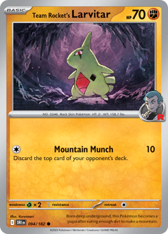 Team Rocket's Larvitar — Destined Rivals 94/182