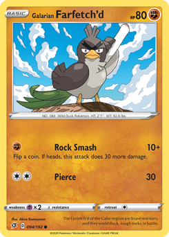 Galarian Farfetch'd — Rebel Clash 94/192