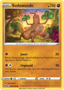 Sudowoodo — Lost Origin 94/196