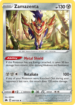 Zamazenta — Crown Zenith 97/159