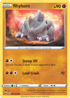 Rhyhorn — Sword & Shield 97/202