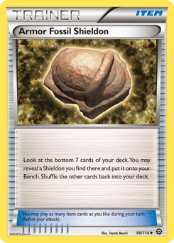 Armor Fossil Shieldon — Steam Siege 98/114