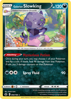 Galarian Slowking — Chilling Reign 98/198