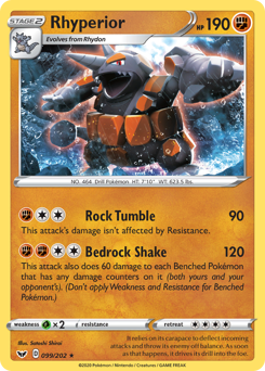 Rhyperior — Sword & Shield 99/202