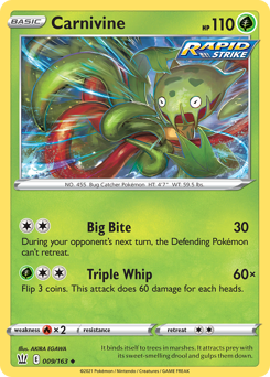 Carnivine — Battle Styles 9/163