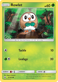 Rowlet — Sun & Moon 9/149