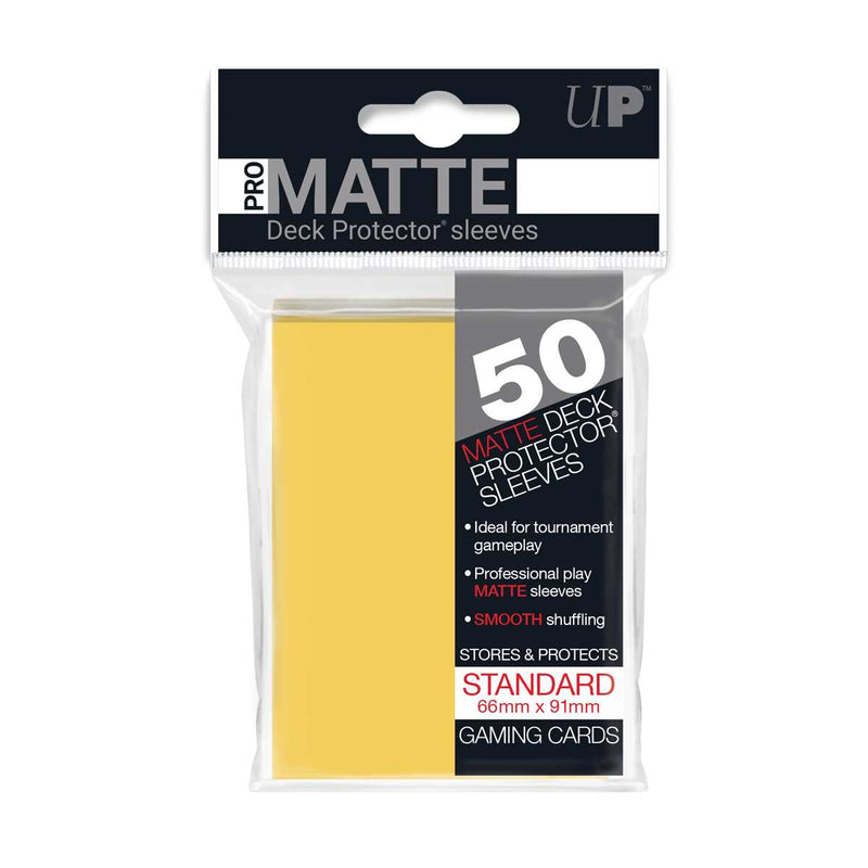 Pro Matte Deck Protectors 50ct — Yellow