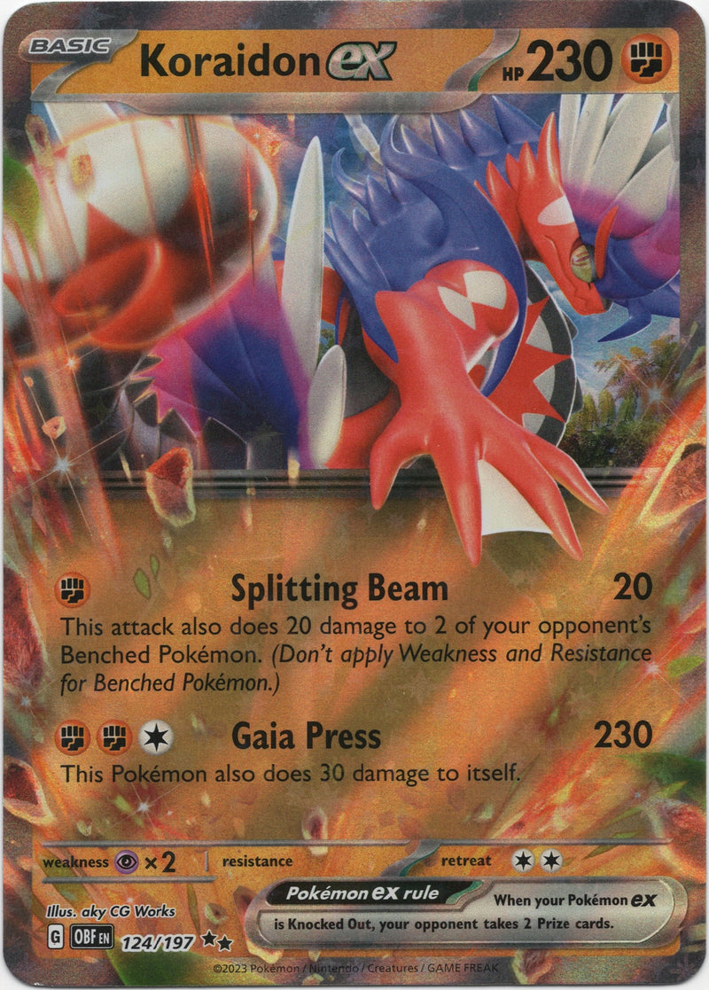 Koraidon ex - Obsidian Flames 124/197