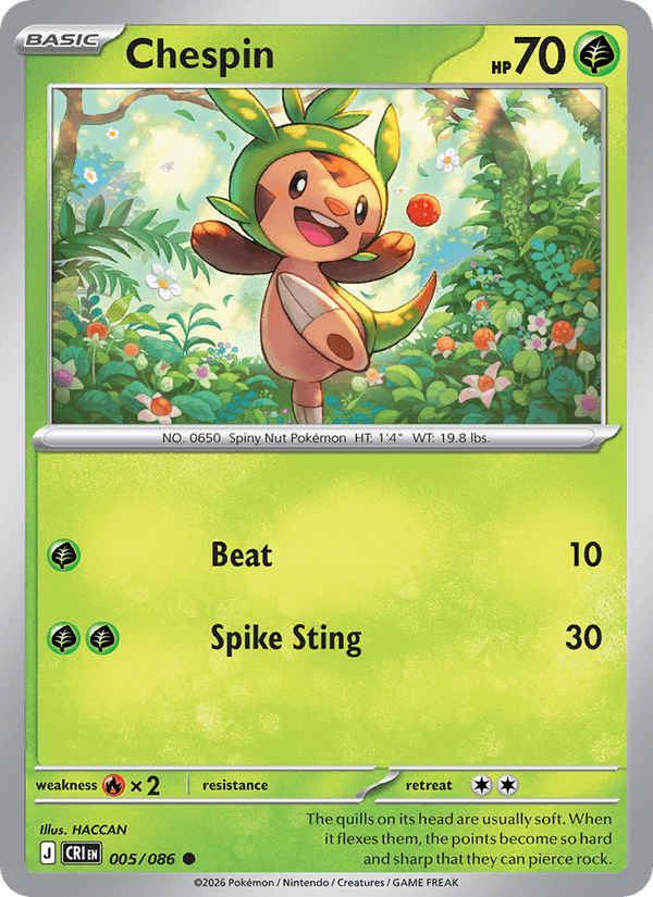 Chespin — Chaos Rising 5/86
