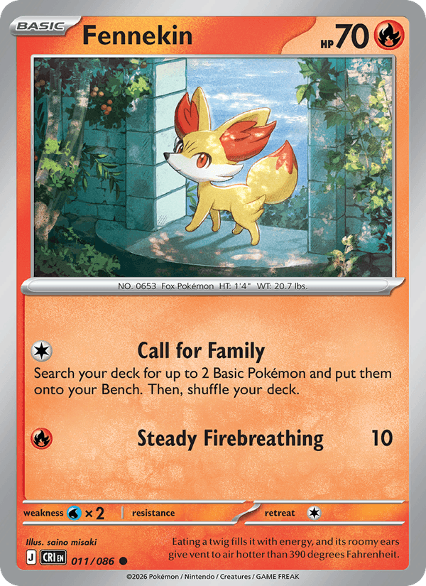 Fennekin — Chaos Rising 11/86