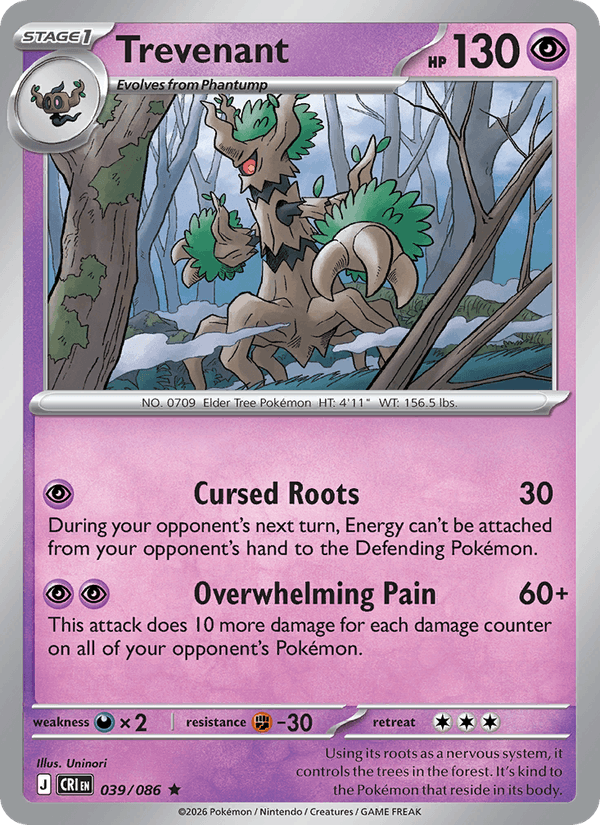 Trevenant — Chaos Rising 39/86