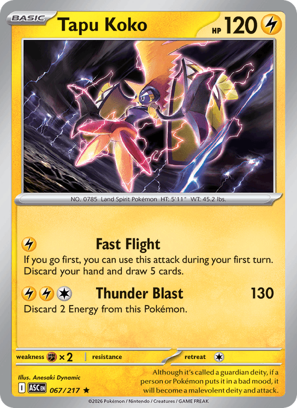 Tapu Koko — Ascended Heroes 67/217