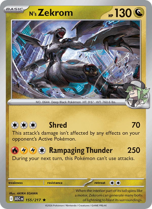 N's Zekrom — Ascended Heroes 155/217