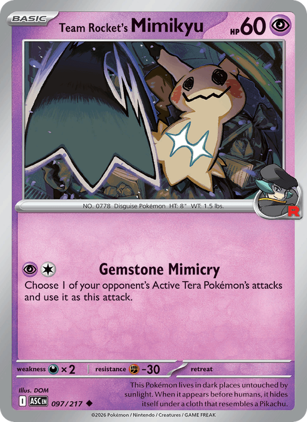Team Rocket's Mimikyu — Ascended Heroes 97/217