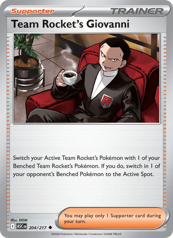 Team Rocket's Giovanni — Ascended Heroes 204/217