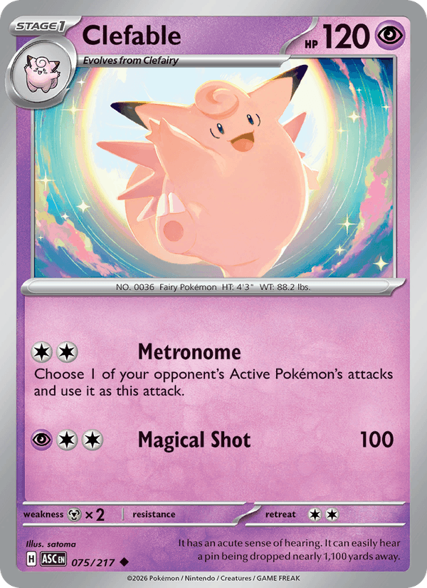 Clefable — Ascended Heroes 75/217