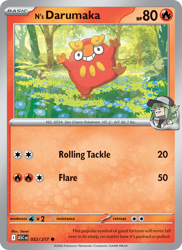 N's Darumaka — Ascended Heroes 32/217