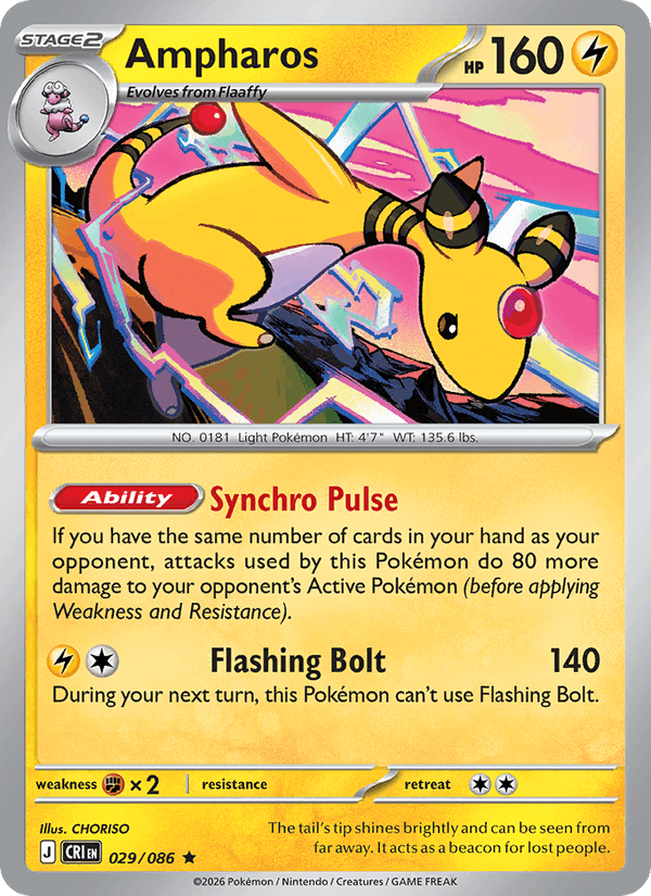 Ampharos — Chaos Rising 29/86
