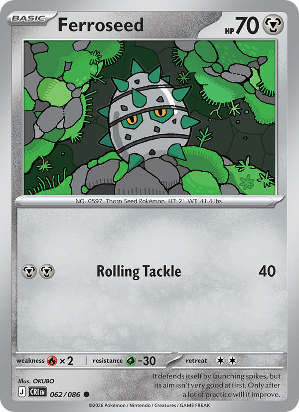 Ferroseed — Chaos Rising 62/86