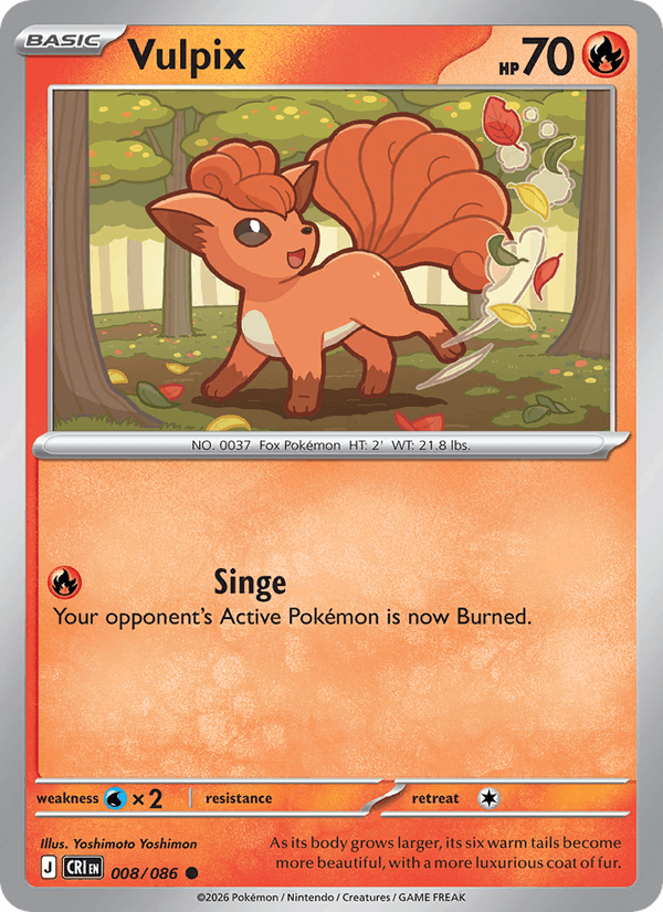 Vulpix — Chaos Rising 8/86