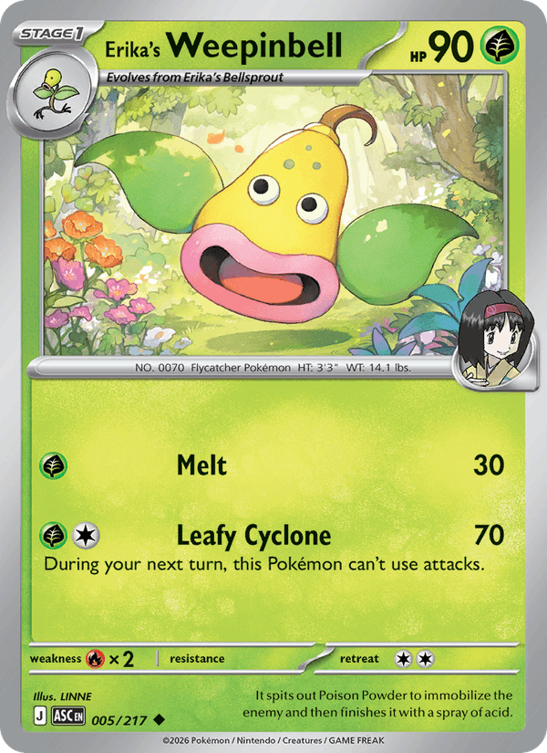 Erika's Weepinbell — Ascended Heroes 5/217