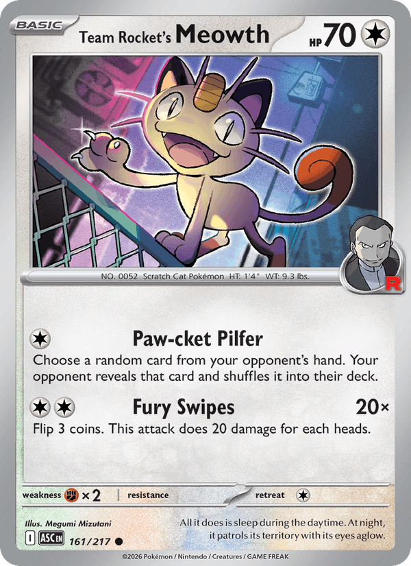 Team Rocket's Meowth — Ascended Heroes 161/217