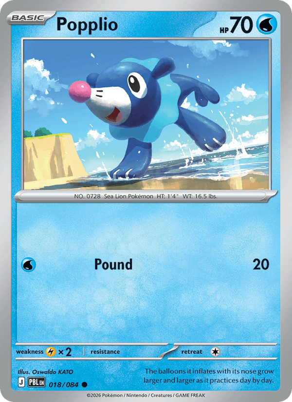 Popplio — Pitch Black 18/84