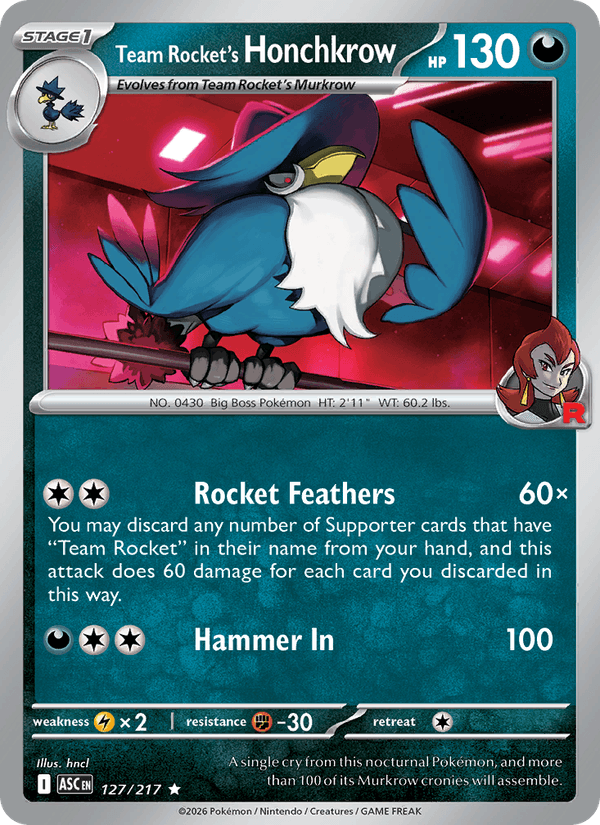 Team Rocket's Honchkrow — Ascended Heroes 127/217