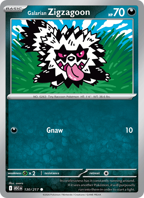 Galarian Zigzagoon — Ascended Heroes 130/217