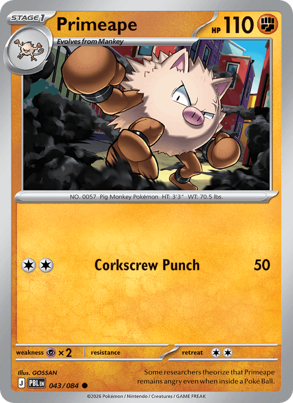 Primeape — Pitch Black 43/84