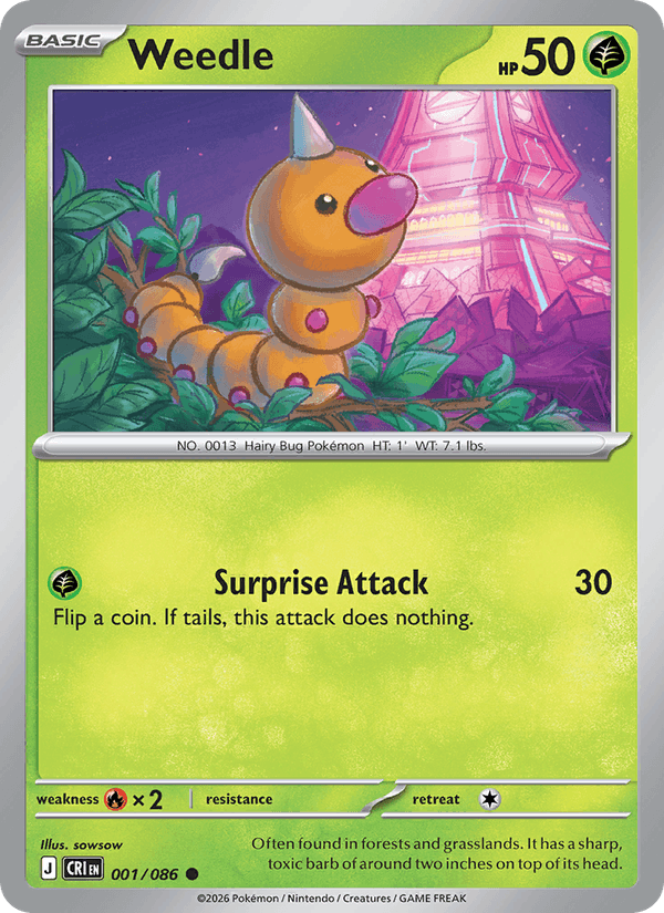 Weedle — Chaos Rising 1/86