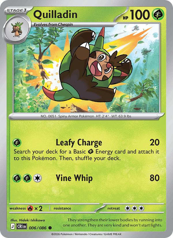 Quilladin — Chaos Rising 6/86