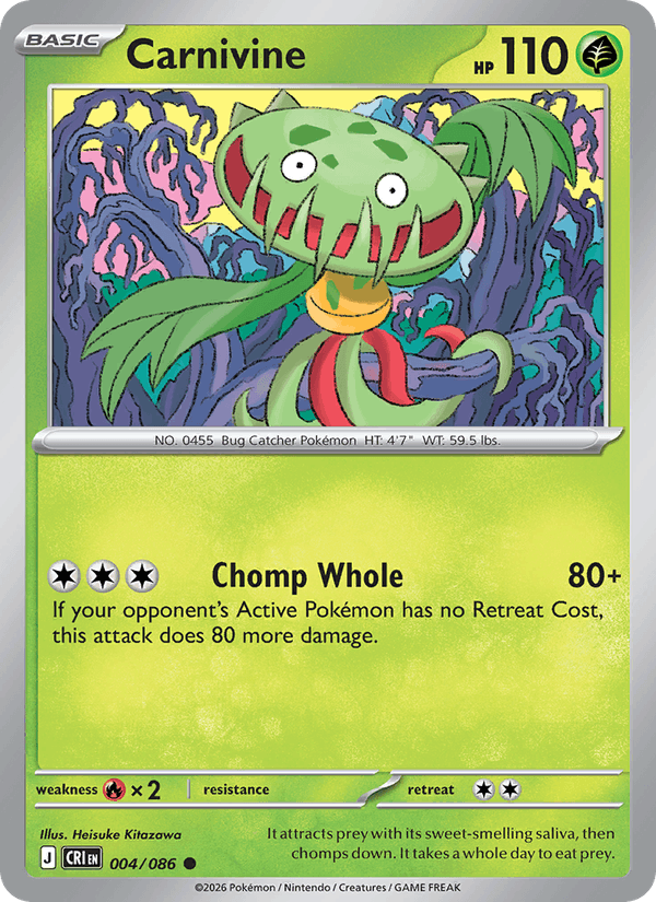 Carnivine — Chaos Rising 4/86