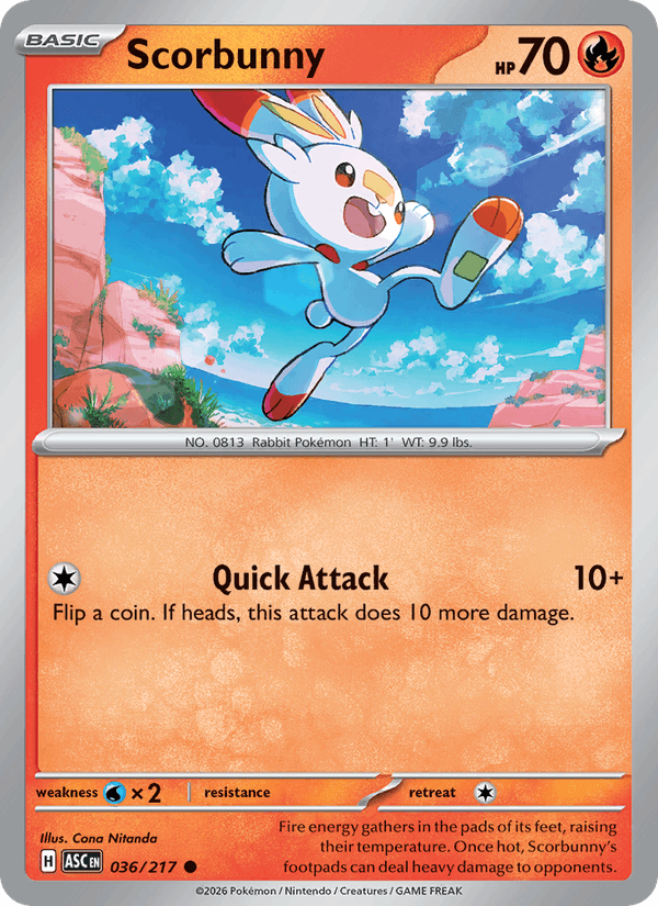 Scorbunny — Ascended Heroes 36/217