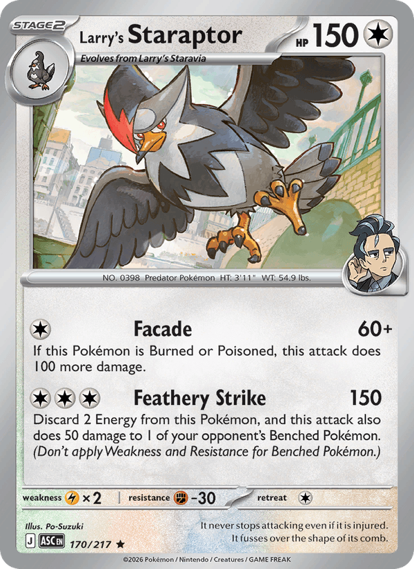 Larry's Staraptor — Ascended Heroes 170/217