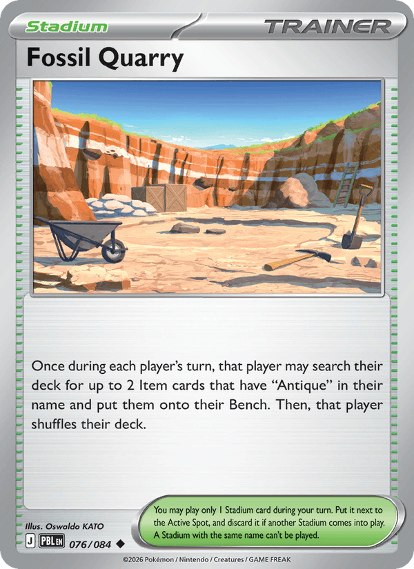 Fossil Quarry — Pitch Black 76/84