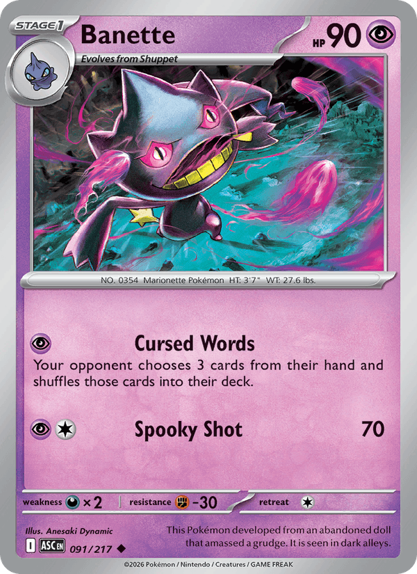 Banette — Ascended Heroes 91/217
