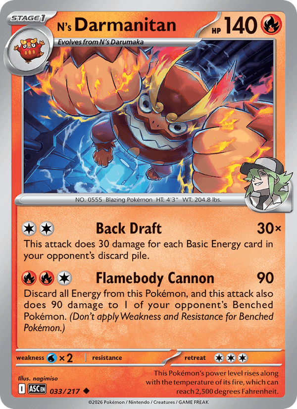 N's Darmanitan — Ascended Heroes 33/217