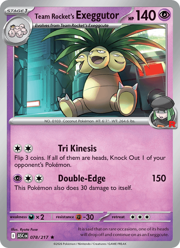 Team Rocket's Exeggutor — Ascended Heroes 78/217