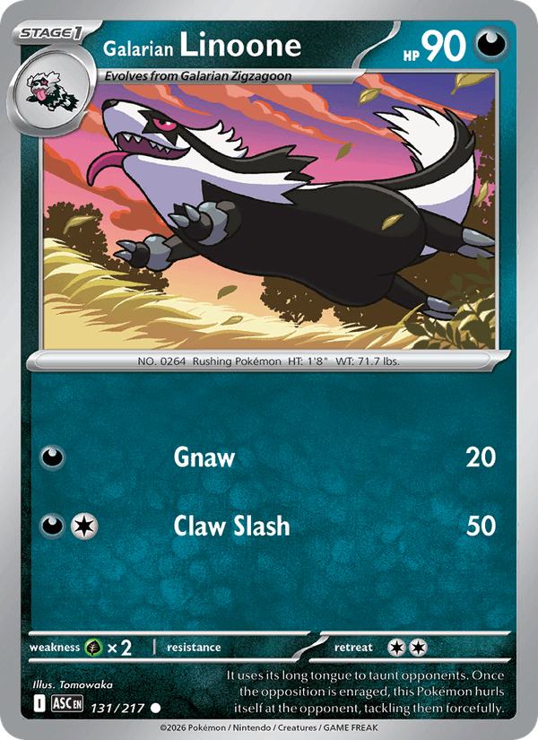 Galarian Linoone — Ascended Heroes 131/217