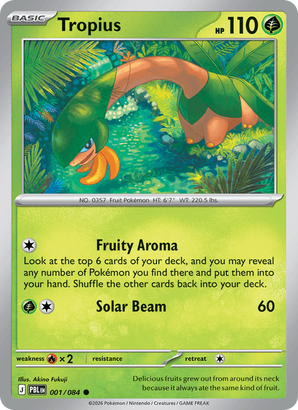 Tropius — Pitch Black 1/84